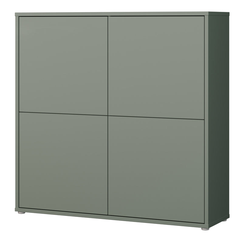 Alice Springs 4 Door Large Storage Cabinet with Push — detail view