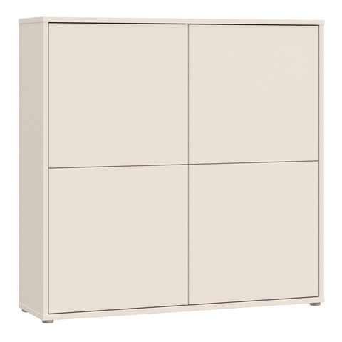 Alice Springs 4 Door Large Storage Cabinet with Push — front view