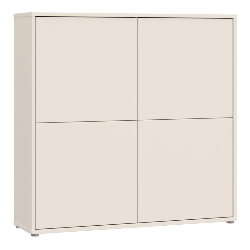 Alice Springs 4 Door Large Storage Cabinet with Push — front view