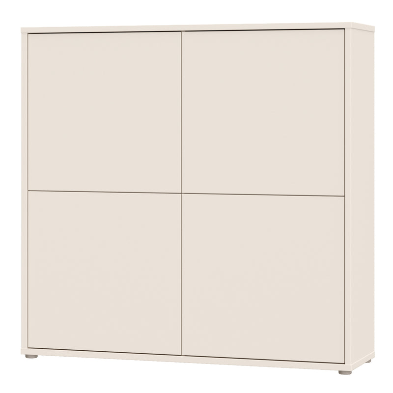 Alice Springs 4 Door Large Storage Cabinet with Push — detail view