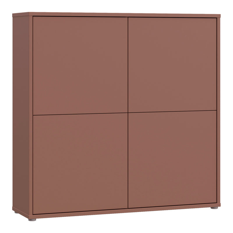 Alice Springs 4 Door Large Storage Cabinet with Push — front view