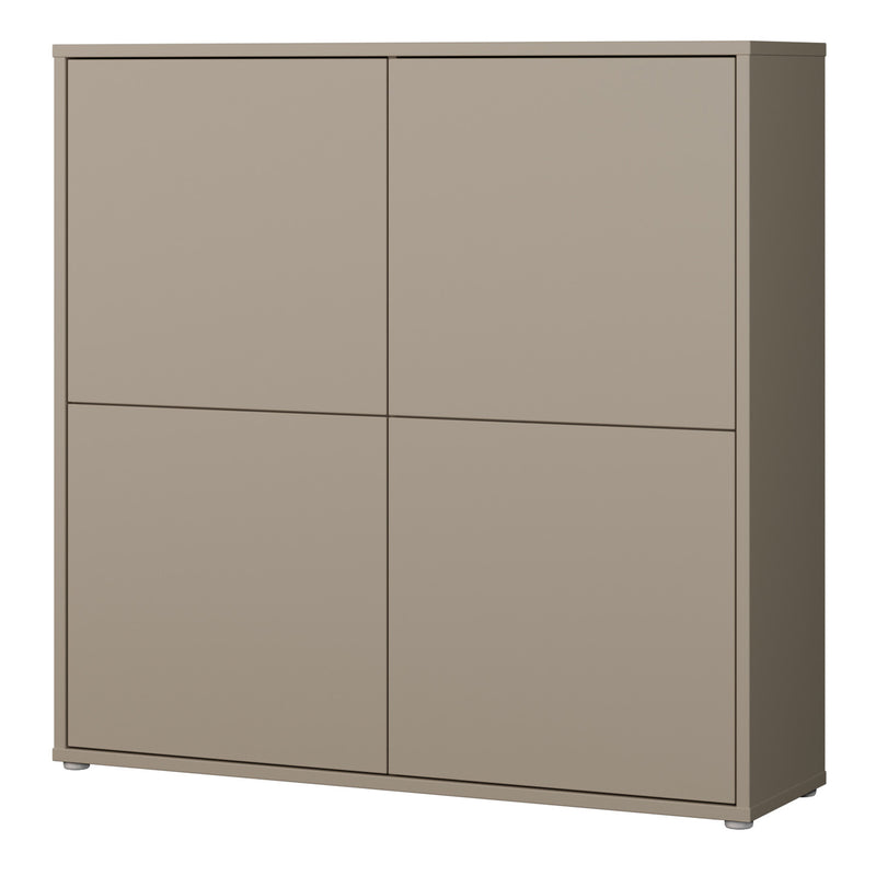 Alice Springs 4 Door Large Storage Cabinet with Push — detail view