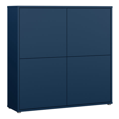 Alice Springs 4 Door Large Storage Cabinet with Push — front view