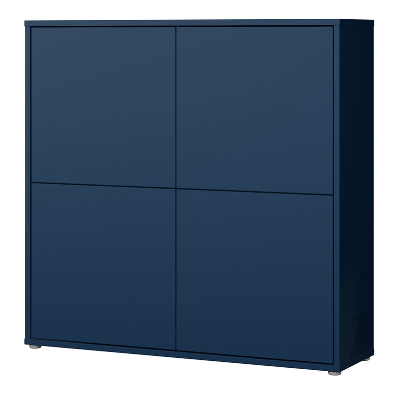 Alice Springs 4 Door Large Storage Cabinet with Push — detail view