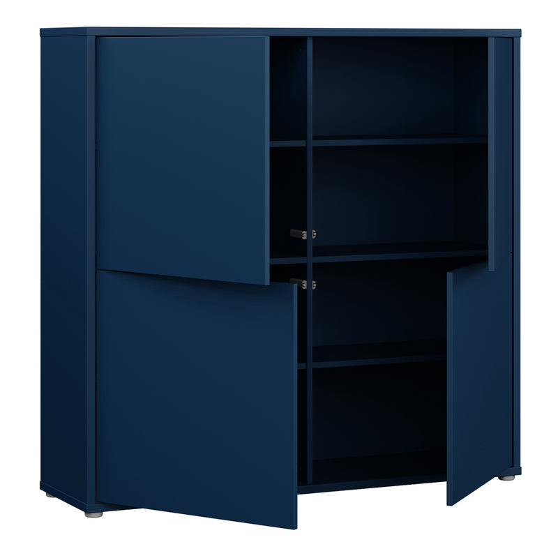 Alice Springs 4 Door Large Storage Cabinet with Push — alternative angle