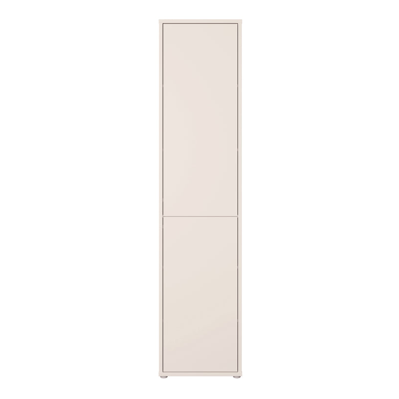 Alice Springs Narrow Tall Cupboard with 2 Push — side angle