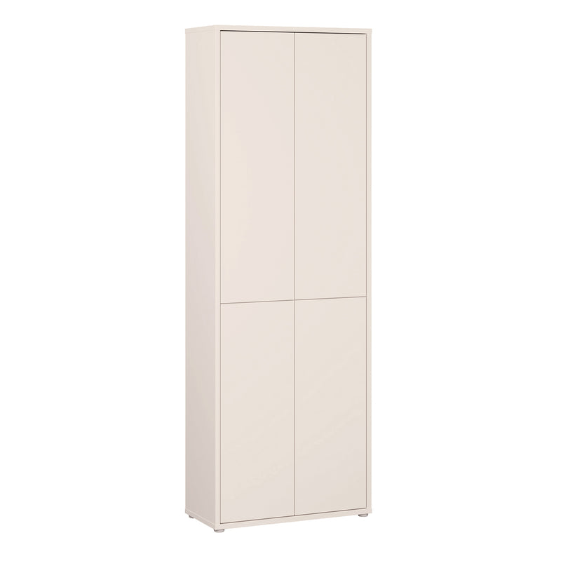 Alice Springs 4 Door Tall Storage Cabinet with Push — front view