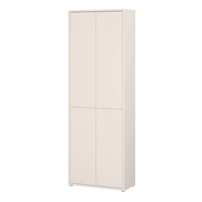 Alice Springs 4 Door Tall Storage Cabinet with Push — detail view