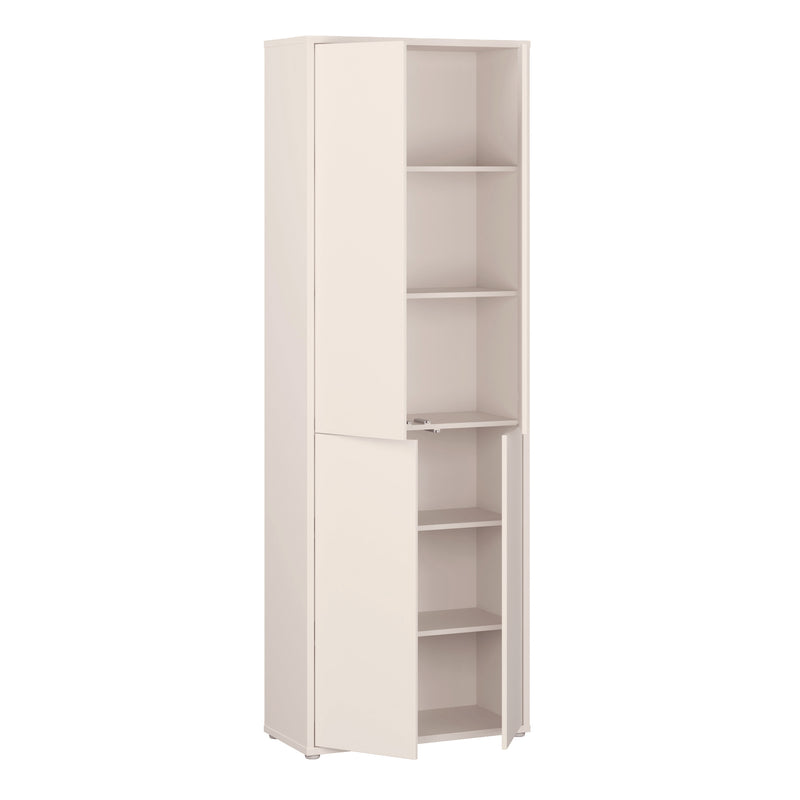 Alice Springs 4 Door Tall Storage Cabinet with Push — alternative angle