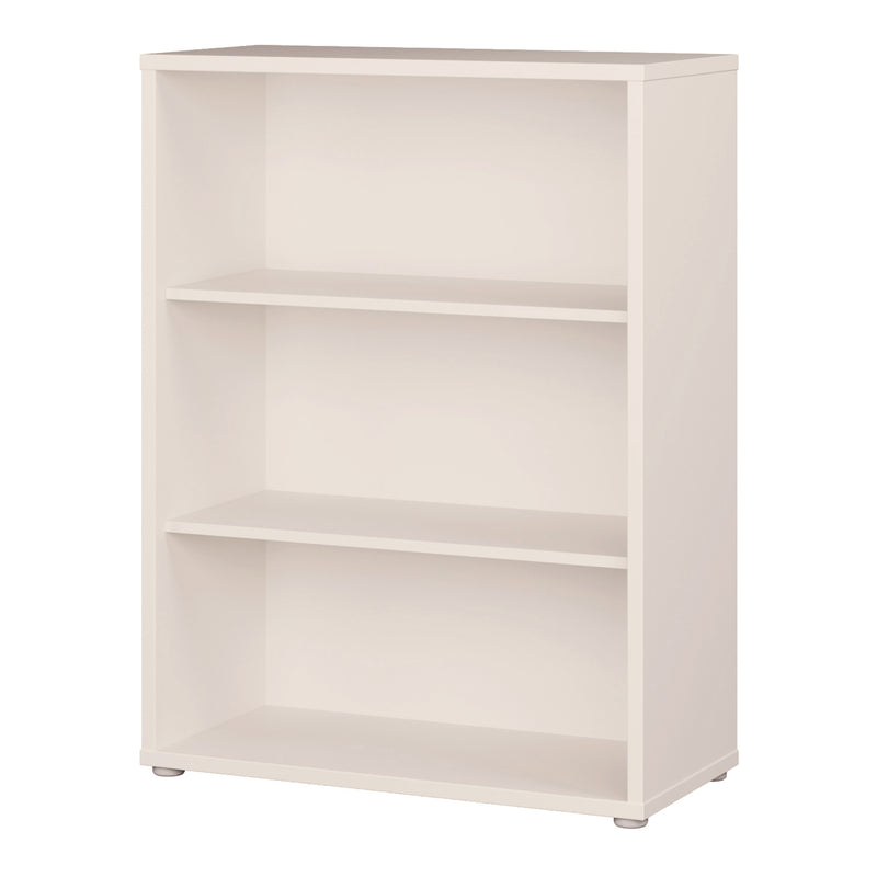 Alice Springs Low Wide Bookcase with Open Shelving in Sand — detail view
