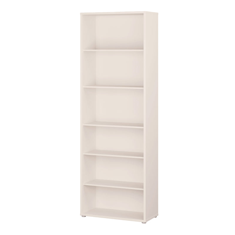 Alice Springs Tall Wide Bookcase with 5 Shelves in Sand — detail view