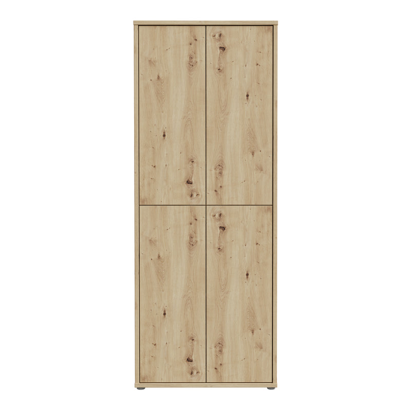 Alice Springs Shoe Cabinet with 4 Doors Push — side angle