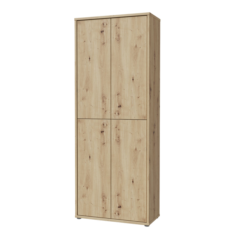 Alice Springs Shoe Cabinet with 4 Doors Push — detail view