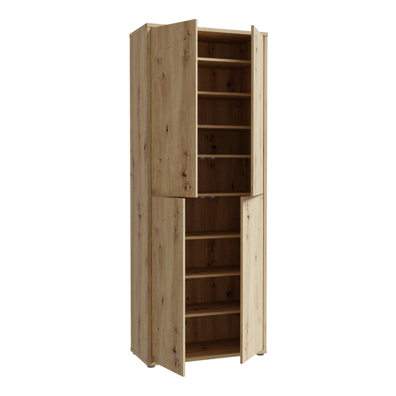 Alice Springs Shoe Cabinet with 4 Doors Push — alternative angle