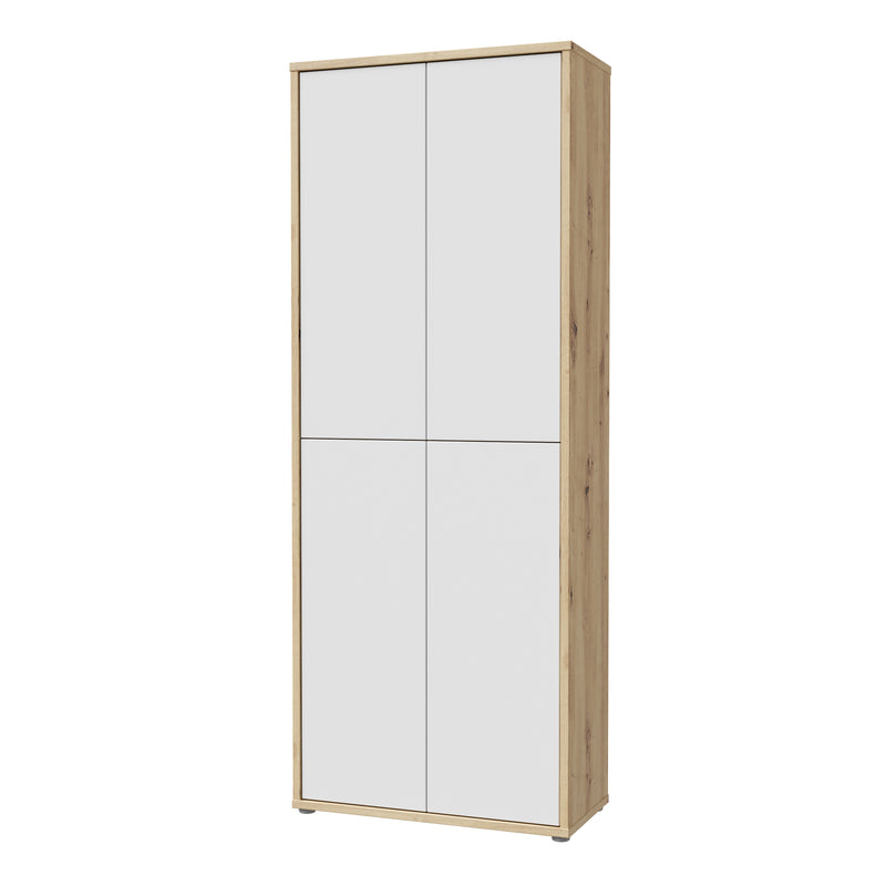 Alice Springs Shoe Cabinet with 4 Doors Push — detail view
