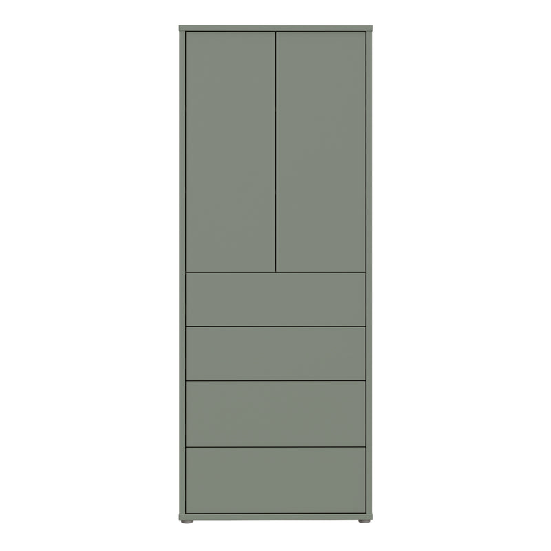 Alice Springs Tall Storage Cabinet with Push — side angle