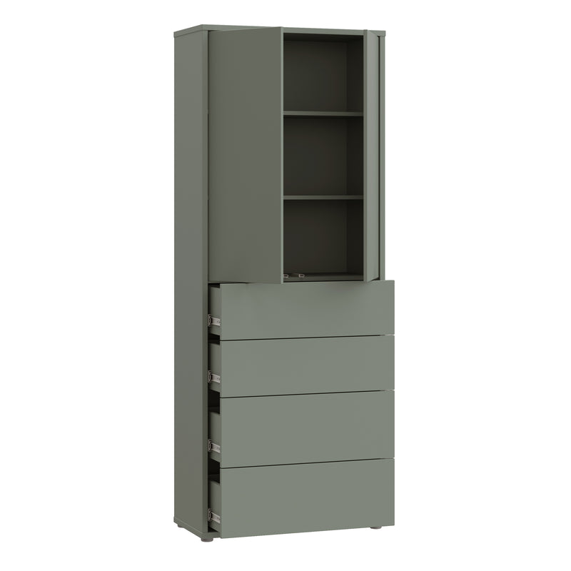 Alice Springs Tall Storage Cabinet with Push — alternative angle