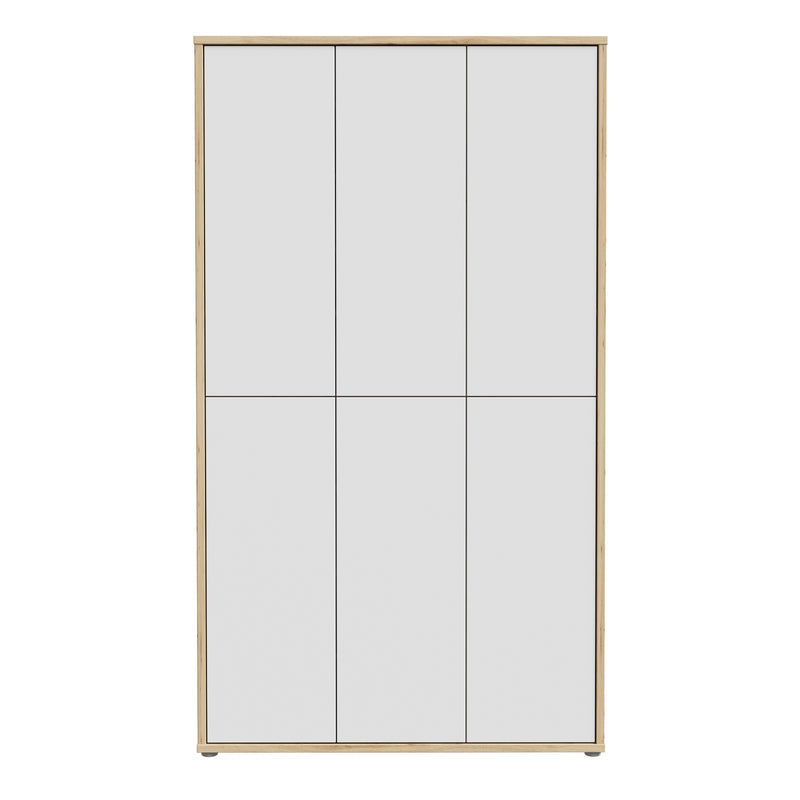 Alice Springs Shoe cabinet with 6 Doors Push — side angle