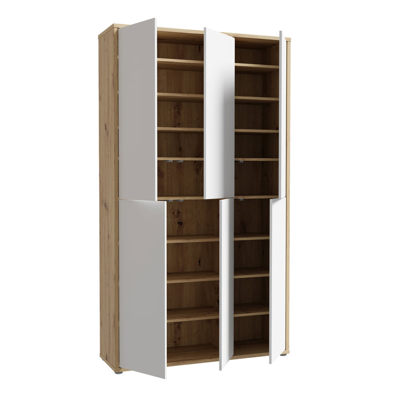 Alice Springs Shoe cabinet with 6 Doors Push — alternative angle