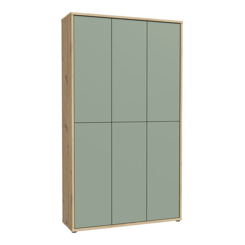 Alice Springs Shoe Cabinet with 6 Doors Push — front view