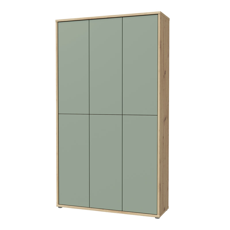 Alice Springs Shoe Cabinet with 6 Doors Push — detail view