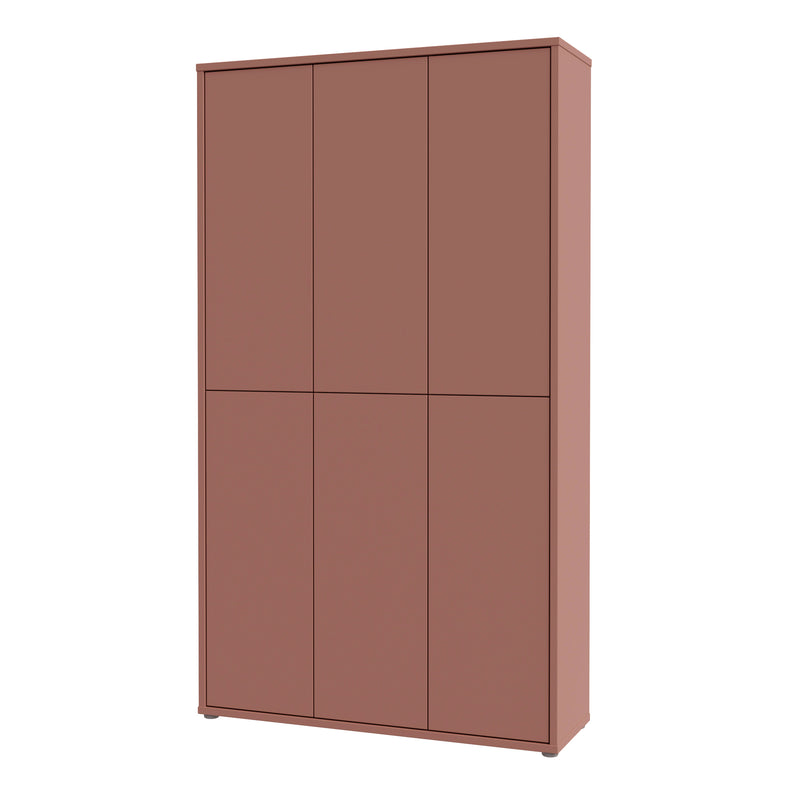 Alice Springs Tall Shoe Cabinet with 6 Doors Push — detail view