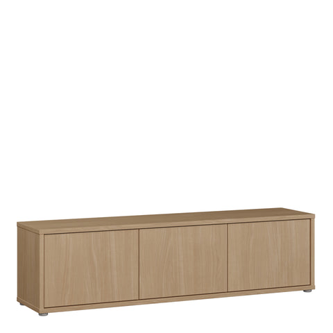Alice Springs Wide TV Cabinet with 3 Doors Push — front view