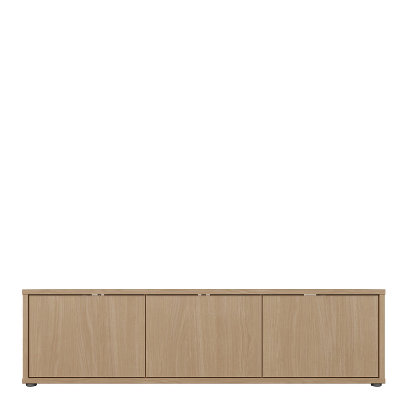 Alice Springs Wide TV Cabinet with 3 Doors Push — side angle