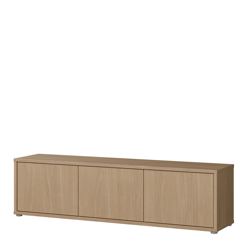 Alice Springs Wide TV Cabinet with 3 Doors Push — detail view
