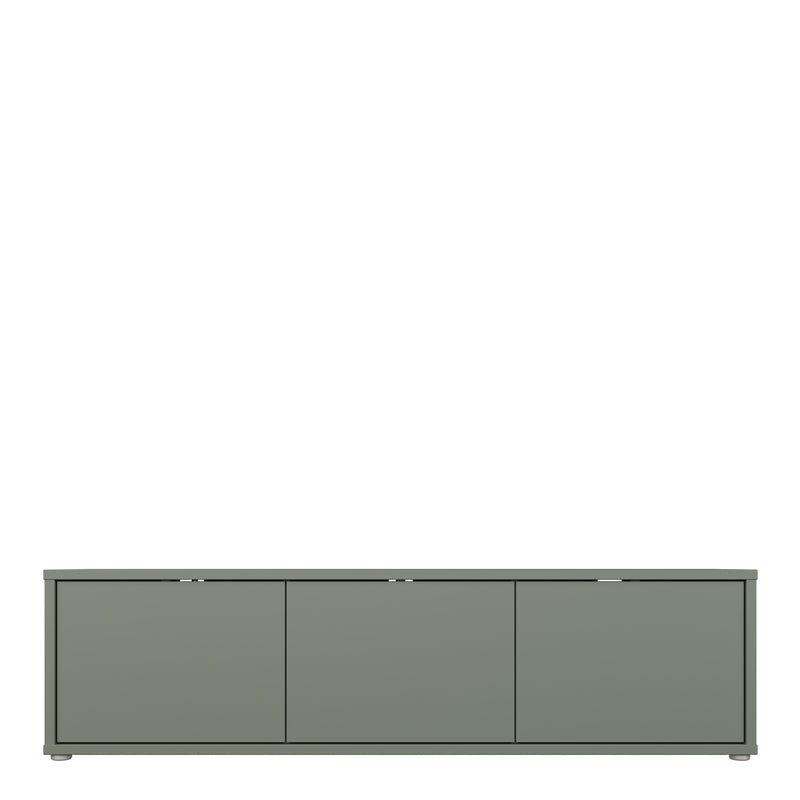 Alice Springs Wide TV Cabinet with 3 Doors Push — side angle
