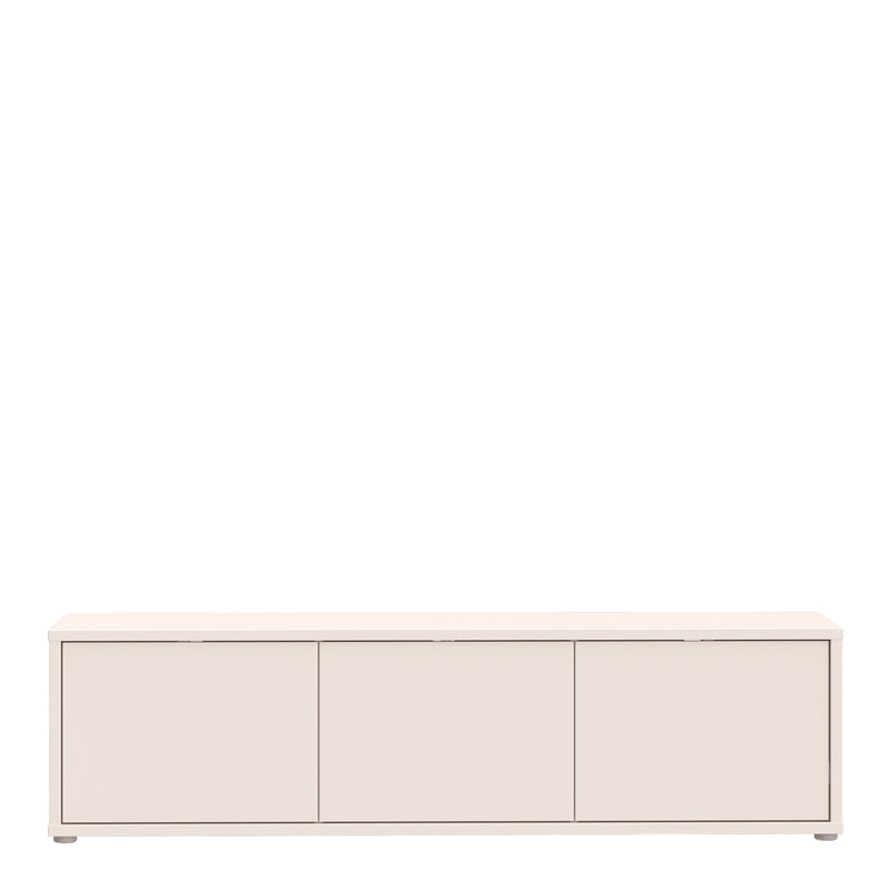 Alice Springs Wide TV Cabinet with 3 Doors Push — side angle