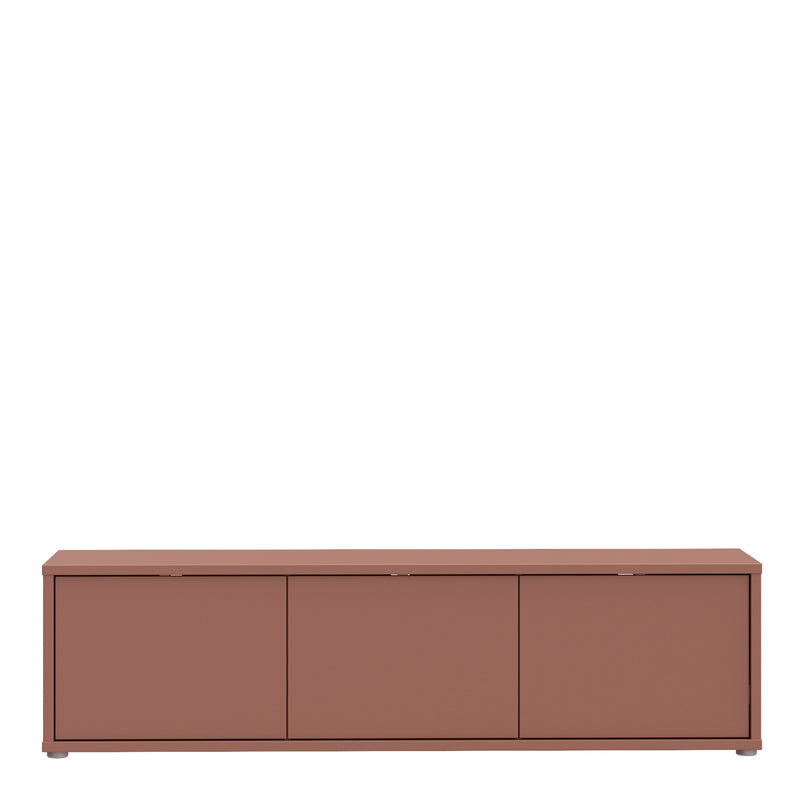 Alice Springs Wide TV Cabinet with 3 Doors Push — side angle