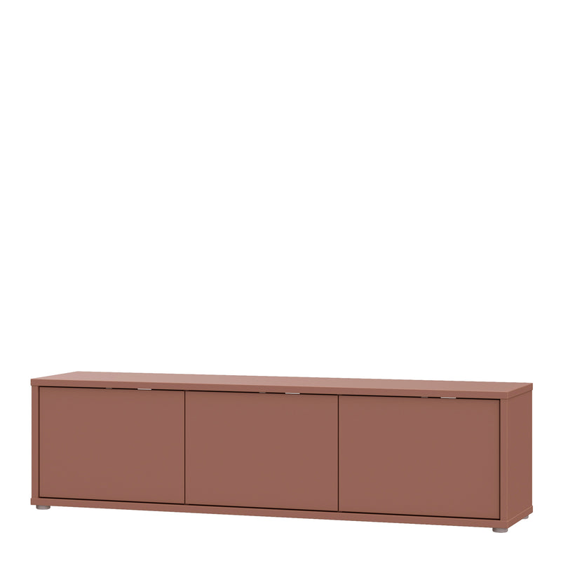 Alice Springs Wide TV Cabinet with 3 Doors Push — detail view