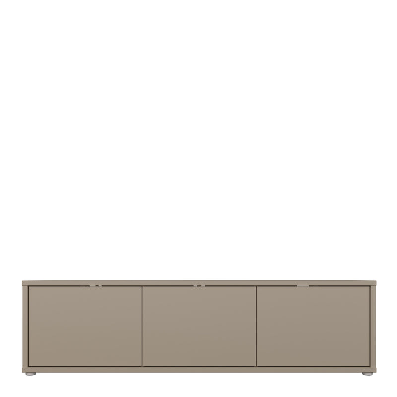 Alice Springs Wide TV Cabinet with 3 Doors Push — side angle