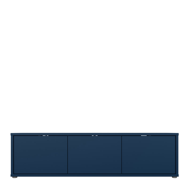 Alice Springs Wide TV Cabinet with 3 Doors Push — side angle