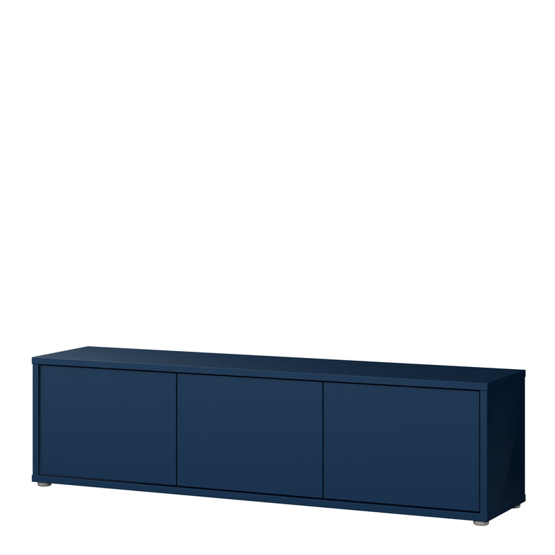 Alice Springs Wide TV Cabinet with 3 Doors Push — detail view