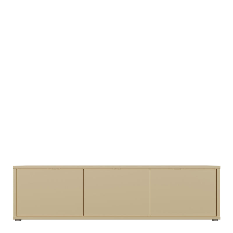 Alice Springs Wide TV Cabinet with 3 Doors Push — side angle