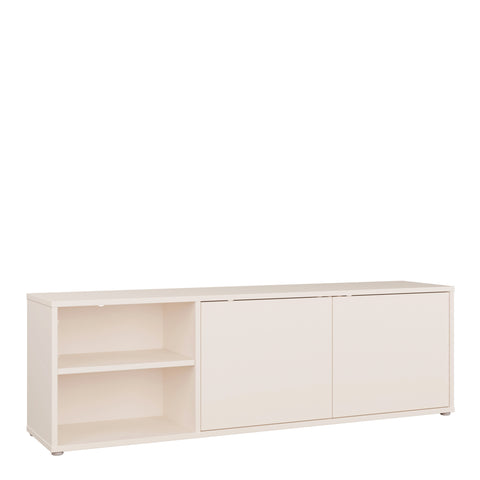 Alice Springs Wide TV Cabinet with 2 Doors Push — front view