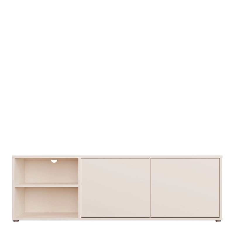 Alice Springs Wide TV Cabinet with 2 Doors Push — side angle