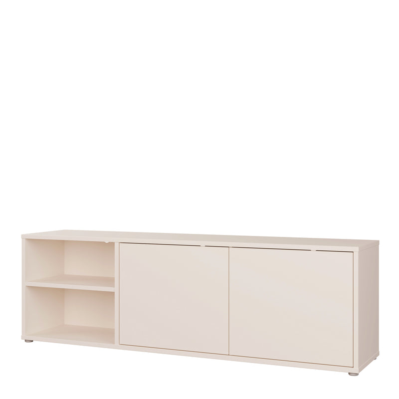 Alice Springs Wide TV Cabinet with 2 Doors Push — detail view