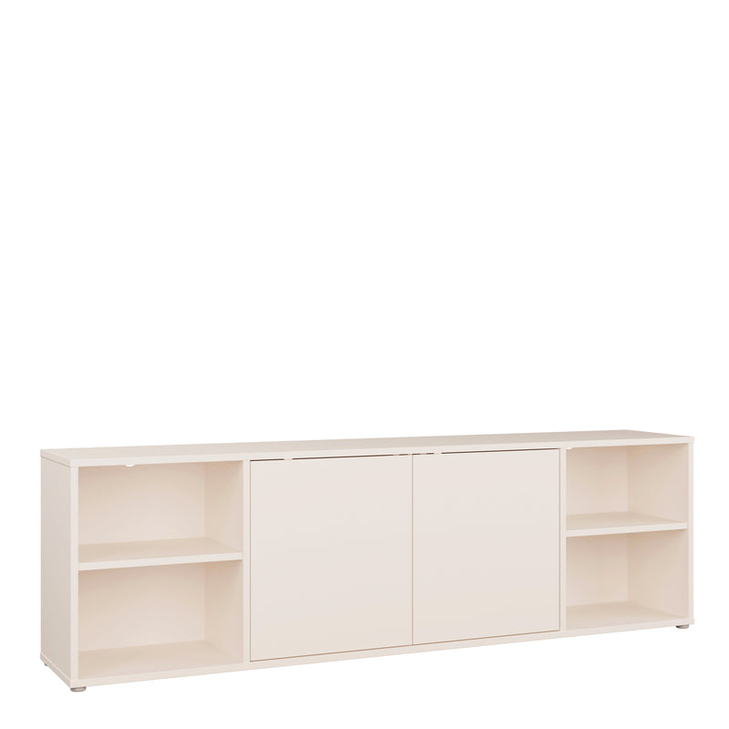Alice Springs Wide TV Cabinet with 2 Doors Push — front view