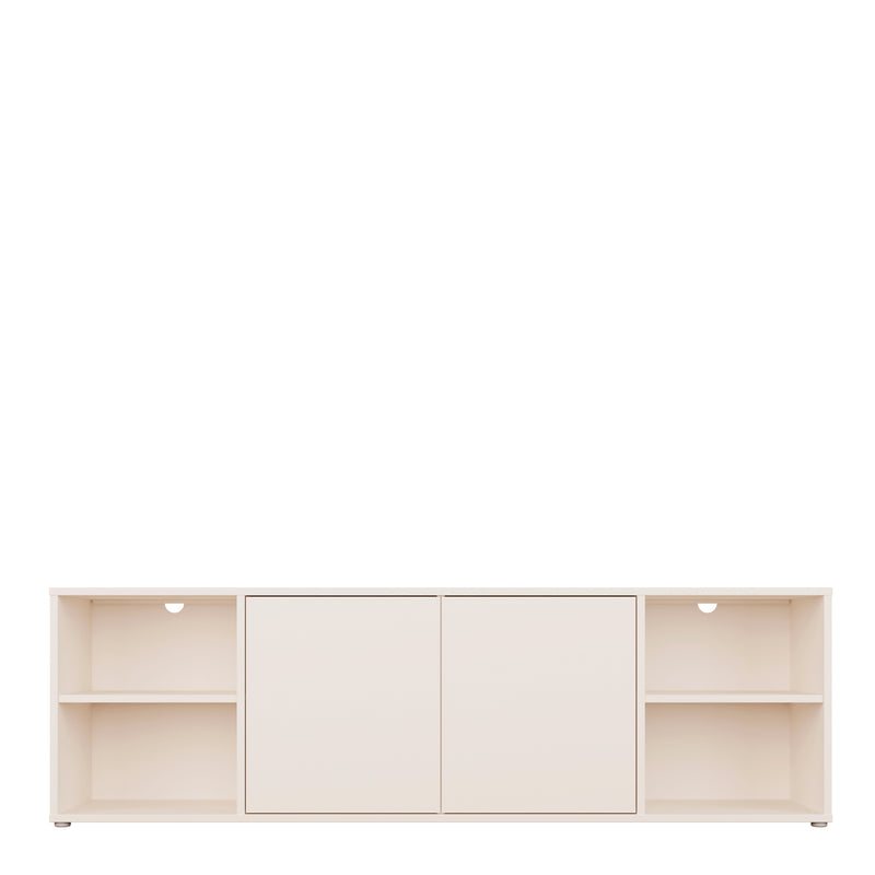 Alice Springs Wide TV Cabinet with 2 Doors Push — side angle