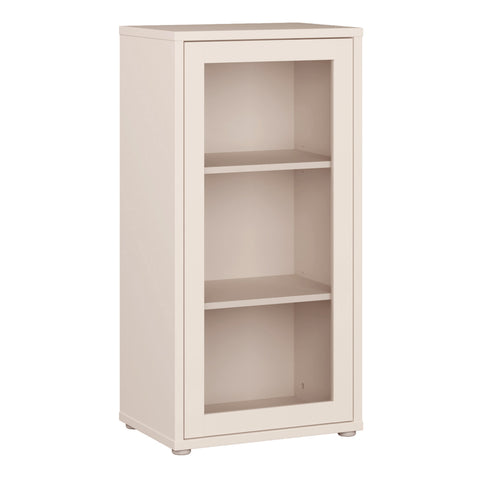 Alice Springs Low Glass Fronted Cabinet with Push — front view