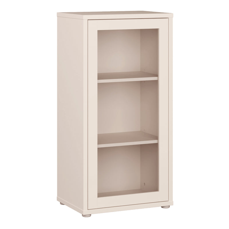 Alice Springs Low Glass Fronted Cabinet with Push — front view