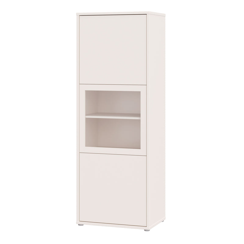 Alice Springs Narrow Display Cabinet with 3 Push — detail view