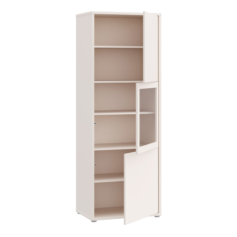 Alice Springs Narrow Display Cabinet with 3 Push — alternative angle