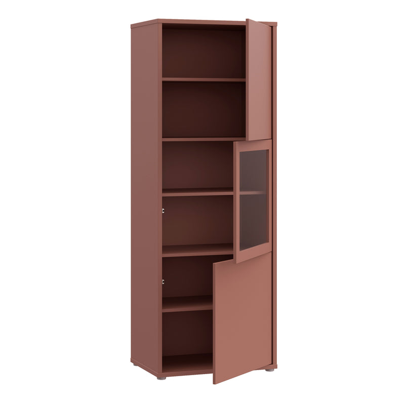 Alice Springs Narrow Display Cabinet with 3 Push — alternative angle