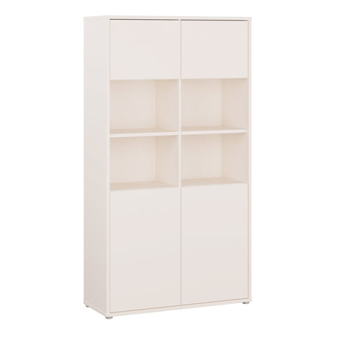 Alice Springs Wide Storage Cabinet 4 Doors Push — front view