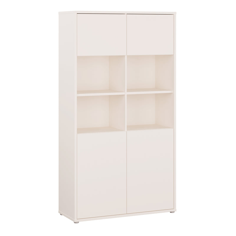 Alice Springs Wide Storage Cabinet 4 Doors Push — front view