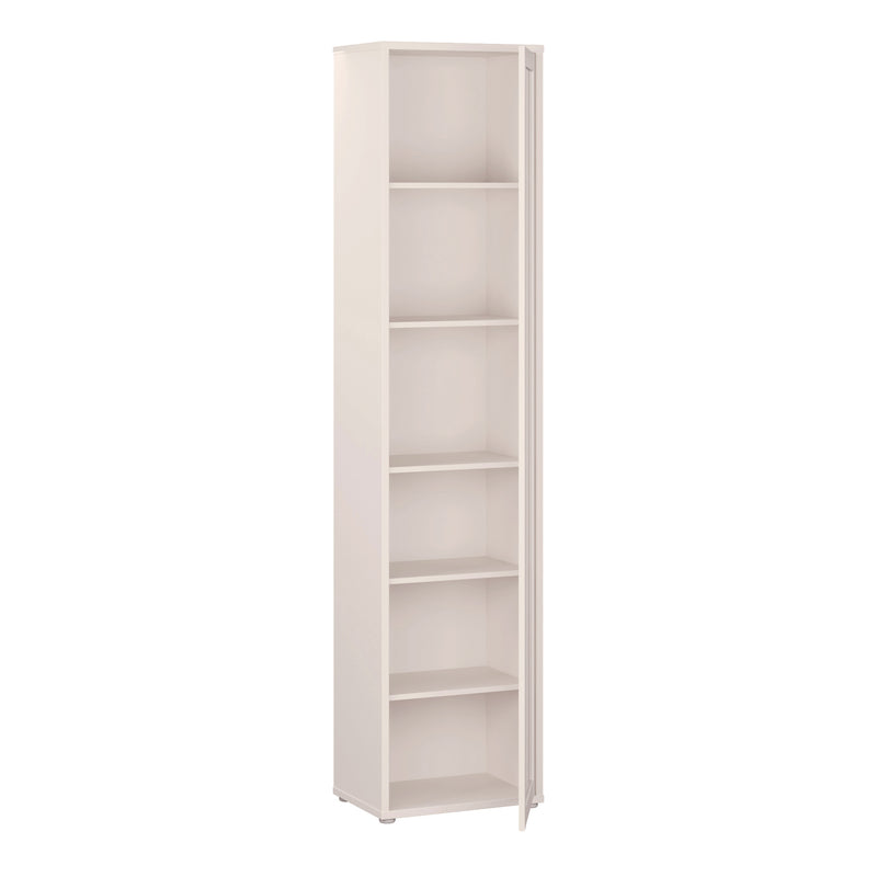 Alice Springs Slim Tall Display Cabinet with 1 Glass Door Push — alternative angle